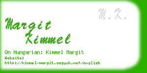 margit kimmel business card